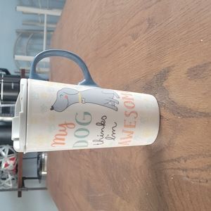 My Dog Thinks I'm Awesome Travel Mug